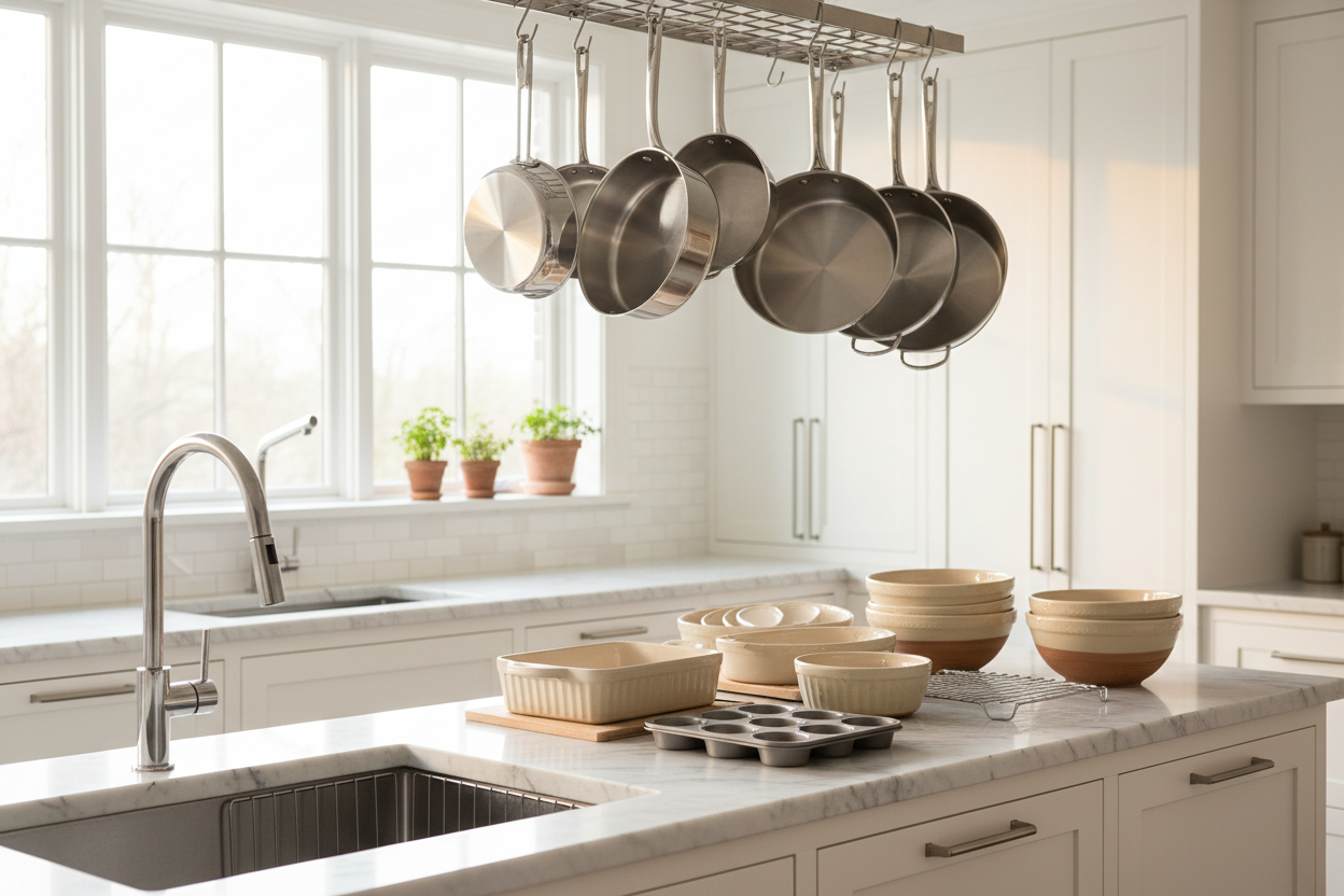 Creating a More Functional Kitchen with Kitchen Fixtures, Bakeware, and Cookware