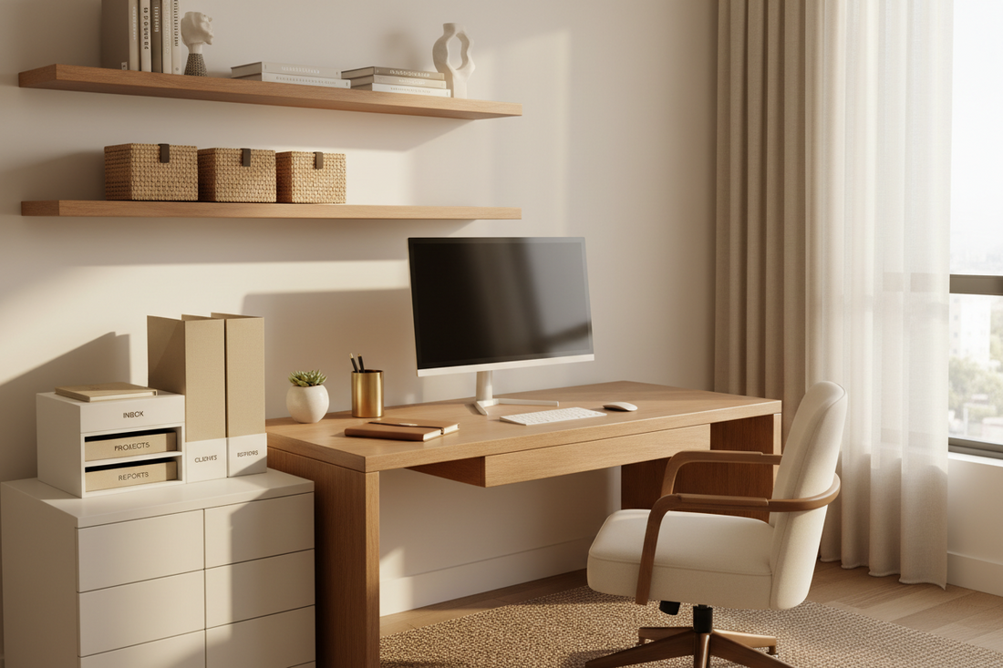 Design a Productive Workspace with Home Office Furniture, Desk Accessories & Workspace Organizers, and Storage & Organization