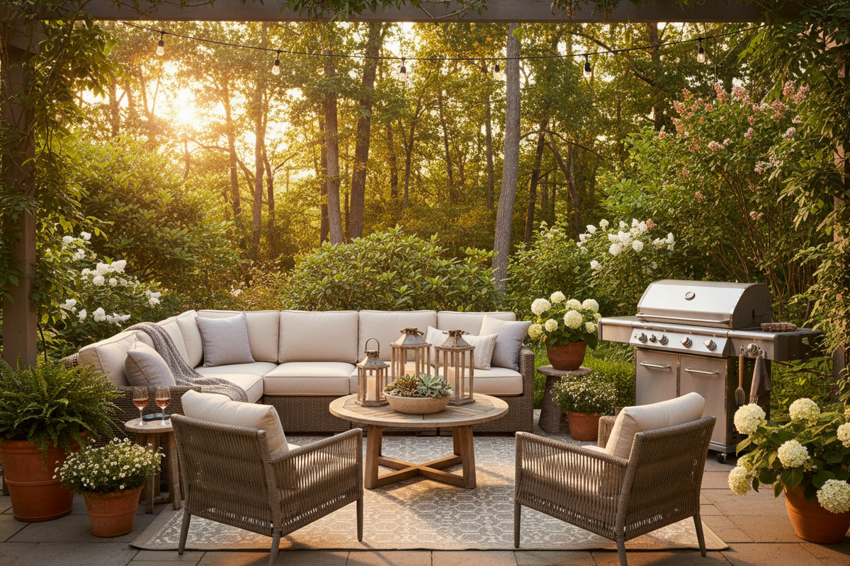 Outdoor Living Made Easy with Furniture, Home Décor Accents, and Grills & Outdoor Cooking