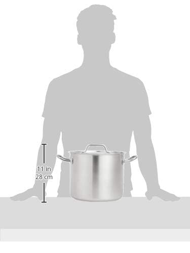 Amazon Basics 12 Quarts Stainless Steel Aluminum-Clad Stock Pot - Image 6