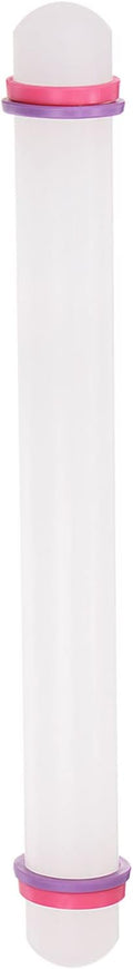HARFINGTON Fondant Rolling Pin 13 Inch x 0.98 Inch Adjustable Guide Rings by HARFINGTON
