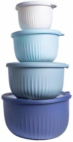 COOK WITH COLOR Prep Bowls with Lids- Wide and Deep Nesting Plastic Small - Image 10