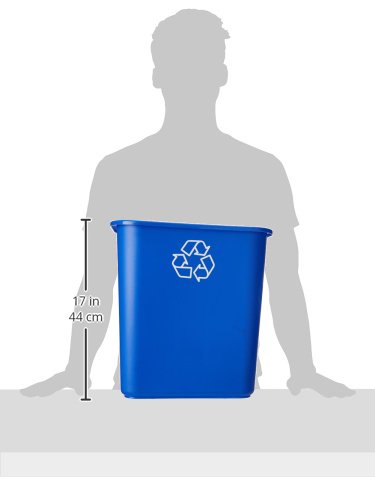 United Solutions 7 Gallon/28 Quart Efficient Recycle Wastebasket | Fits Under - Image 5