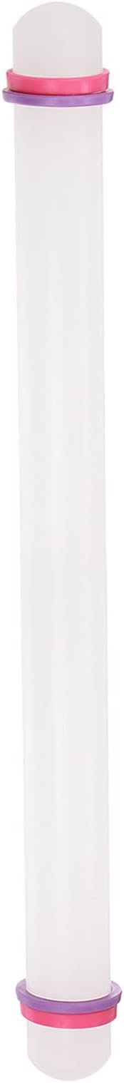 HARFINGTON Fondant Rolling Pin 20 Inch x 0.98 Inch Adjustable Guide Rings by HARFINGTON