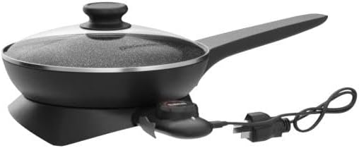 Elite Gourmet EG6207# Scratch Resistant 10.5-inch Fry Pan, Easy-Pour Spout - Image 4