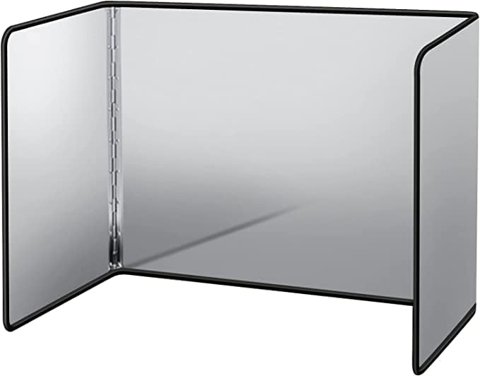 Splatter Guard for Frying Non-Stick 3 Sided Foldable Grease Splatter Screen by ANGINORLD