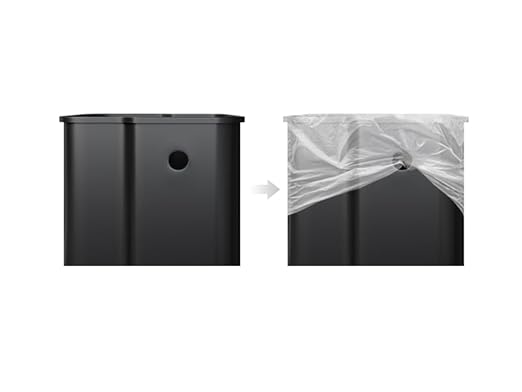 GarveeHome 2 x 4 gal Stainless Steel Double Trash Can - Image 6