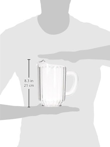 New Star Foodservice Commercial Polycarbonate Water Pitcher, 60 oz - Image 3