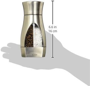 Trudeau Stainless Steel Manual 2-in-1 Salt and Pepper Mill - Image 3