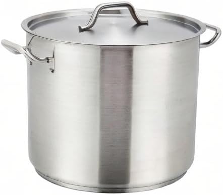 Winco Heavy-Duty Stainless Steel Stock Pot - Image 7