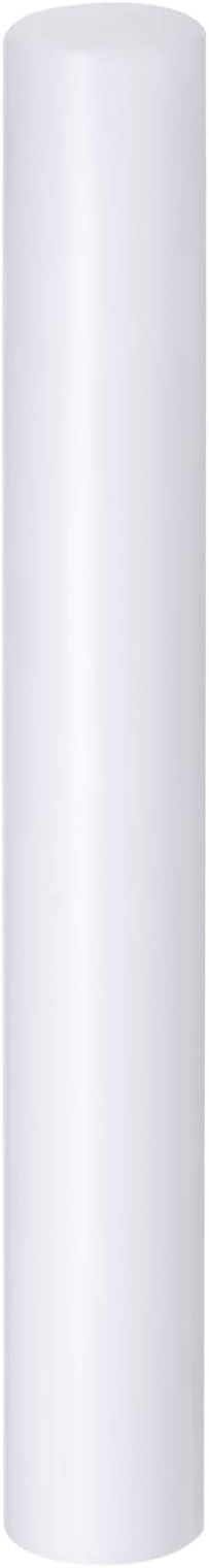 HARFINGTON Acrylic Clay Roller 8 Inch x 1 Inch Solid Non-Stick Plastic Round by HARFINGTON