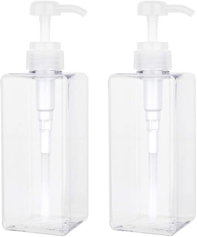 Pump Bottle, Refillable Plastic Empty Lotion Soap Dispenser Liquid Container by JiatuA