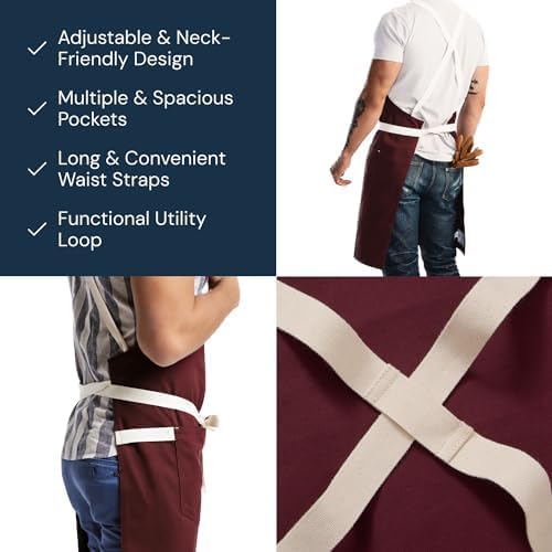 hedley & bennett Crossback Apron - Image 3