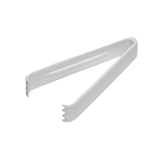 Party Essentials TN-65W Plastic Serving Tong, 6-1/2" Length by PartyEssentials