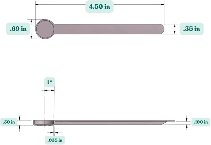 1/4 Teaspoon Long Handle Plastic Measuring Spoon - Image 2