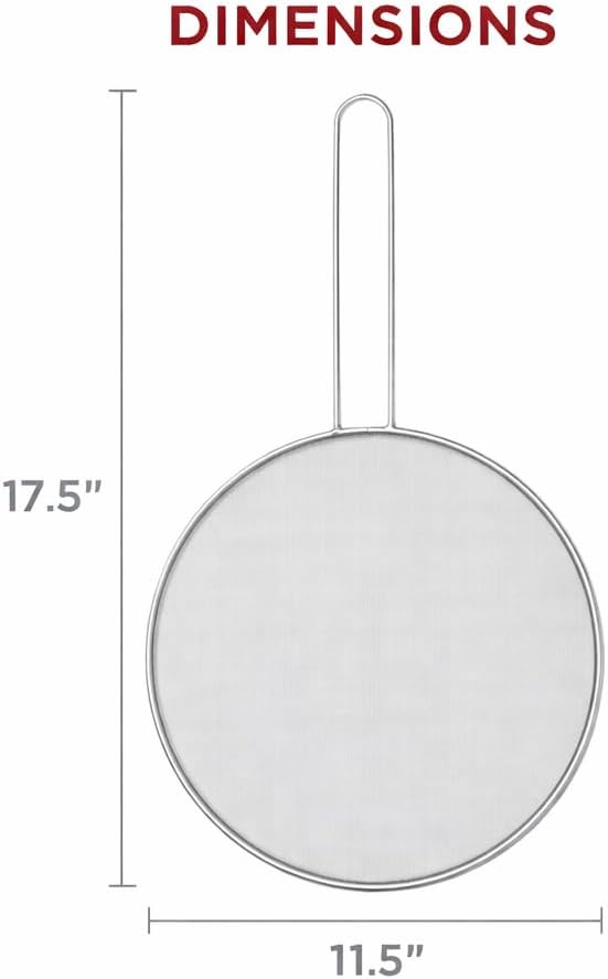 HIC Kitchen Splatter Screen, 18/8 Stainless Steel - Image 5