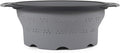 Dexas 8" Collapsible Silicone Colander in Cool Grey, Kitchen Strainer by Dexas