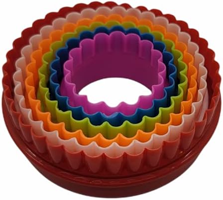 Handy Housewares 6pc Scalloped Biscuit/Cookie Dough Cutter Set, Round & Flower - Image 5