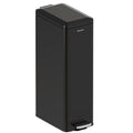 Soft-Close Trash Can with lid，8 Gallon/30L Anti-Fingerprint Stainless Steel by SolaceCove