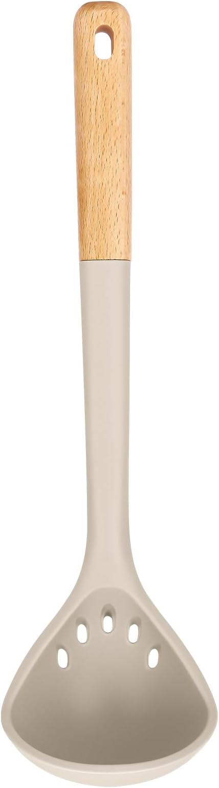 Large Silicone Ladle Spoon for Soup, Non Stick Kitchen Utensils by BADIANO