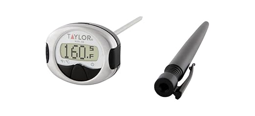 Taylor Pro Instant Read Digital Food Thermometer – Stainless Steel Probe by Taylor