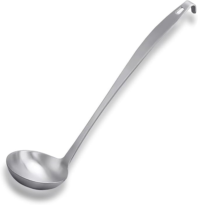 Tenta Kitchen 2oz/56ml Stainless Steel Small Soup Ladle Spoon, 10.8”x 3” by TENTA+KITCHEN