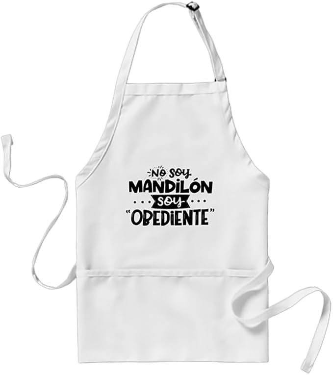 No Soy Mandilon Soy Obediente Adult Apron I'm Not Mandilon I'm Obedient - Image 2