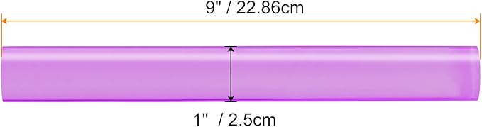 HARFINGTON Acrylic Clay Roller 9 Inch x 1 Inch Solid Non-Stick Plastic Round - Image 2