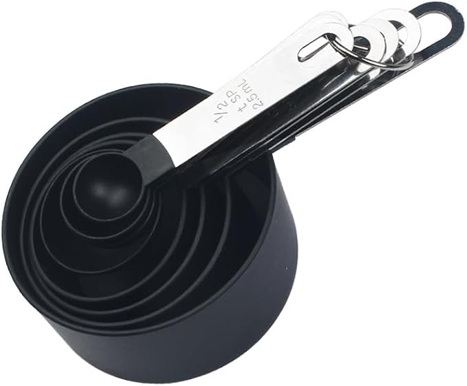 Plastic Measuring Cup & Spoon Set – 8-Piece - Image 9