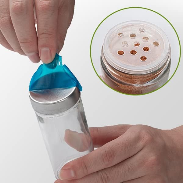 Tianifa 6 Pcs Glass Spice Jars/Bottles - Image 2