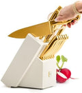 STYLED SETTINGS White and Gold Knife Set by STYLEDSETTINGS