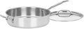 Cuisinart 5.5 Quart Sauté Pan w/ Cover, Stainless Steel Pan by Cuisinart