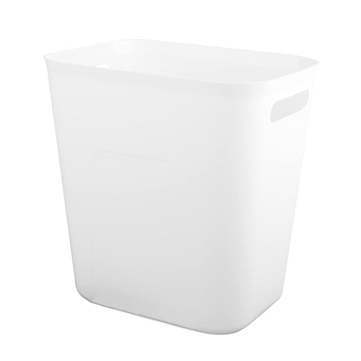 UUJOLY Plastic Small Trash Can Wastebasket, Garbage Container Basket by UUJOLY