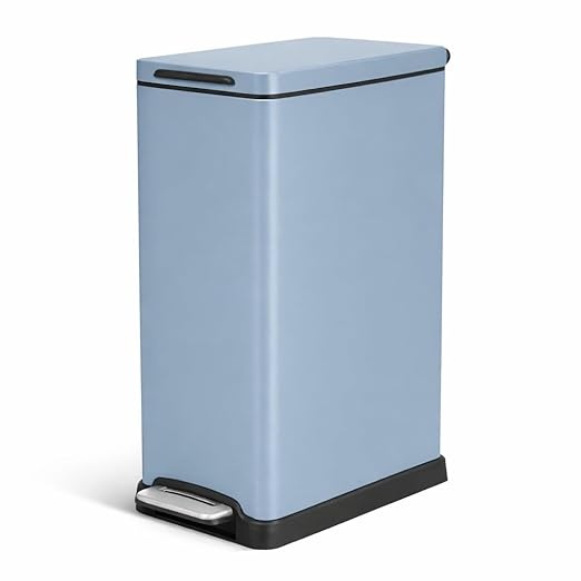 Home Zone Living 12 Gallon Slim Kitchen Trash Can by HomeZoneLiving