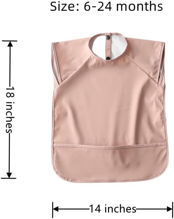 Waterproof Baby Bibs, Infant Toddler Extra Cover Feeding Bib - Image 3