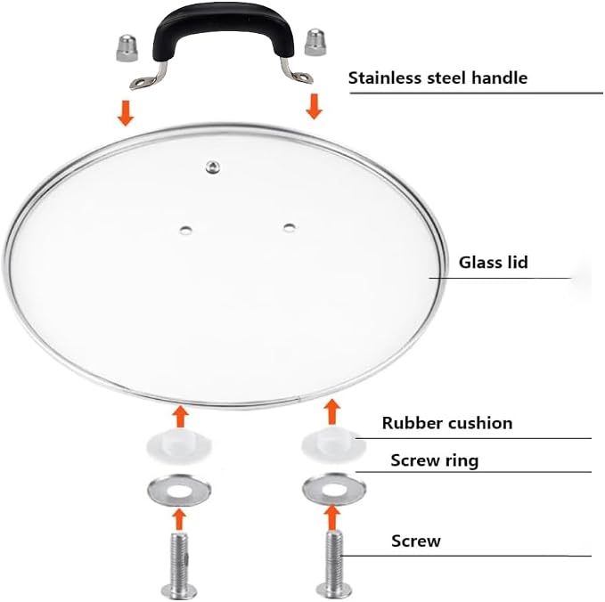 12 Inch Tempered Glass Lid for Lodge 12" Cast Iron Skillets & 7QT Dutch Ovens - Image 7