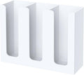 KOTEMON Acrylic Cup Holder, 3 Compartment, Disposable Coffee Cup Dispenser by KOTEMON