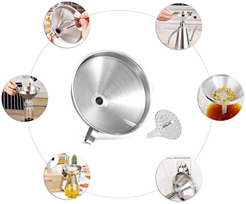 Kitchen Funnel, 3 Piece Stainless Steel Funnels Set - Image 6