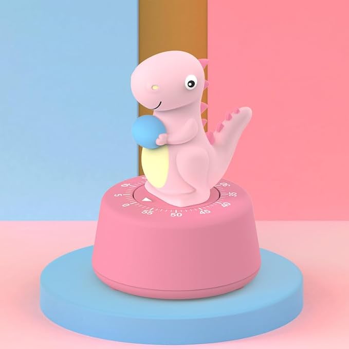 ELE DEPI 60 Minutes Mechanical Kitchen Timer, Cute Dinosaur Timer - Image 7