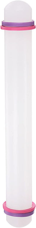 HARFINGTON Fondant Rolling Pin 12 Inch x 1.38 Inch Adjustable Guide Rings by HARFINGTON