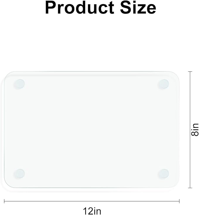 Tempered Glass Cutting Board, 12x8" Cutting Board - Image 2