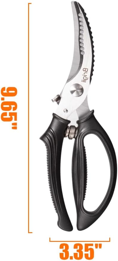 Brigii Kitchen Shears, Stainless Steel Heavy Duty Poultry Shears, and Vegetables - Image 6