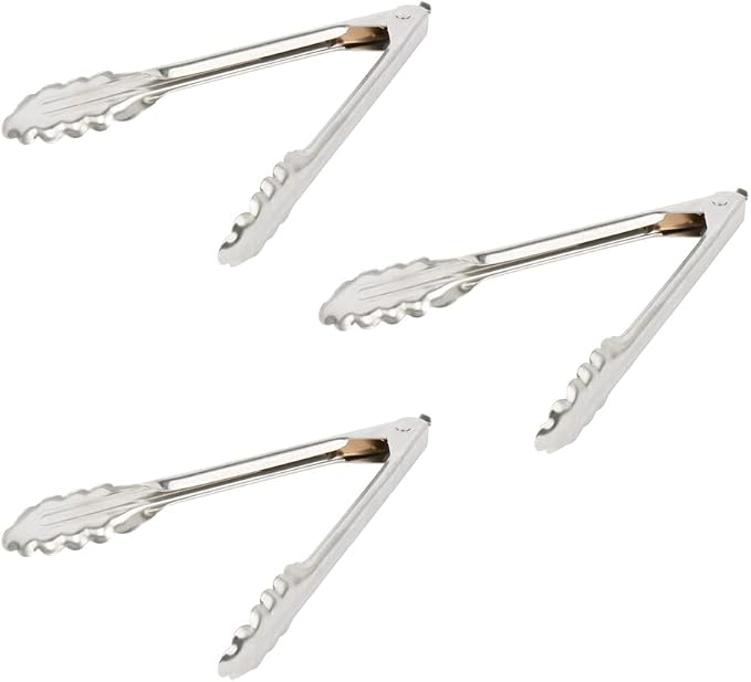 Edlund 9 inch Premium Stainless Steel Heavy Duty Locking Tongs by Unknown