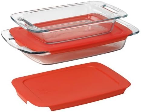 Pyrex Easy Grab 4-Piece Value Pack, includes 1-ea 3-qt Oblong, 2-qtOblong - Image 2