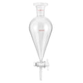 QWORK Separating Funnel with 24/29 Joints and PTFE Plug by QWORK