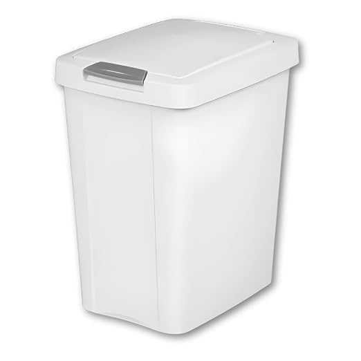 7.5 Gallon White Wastebasket by Unknown