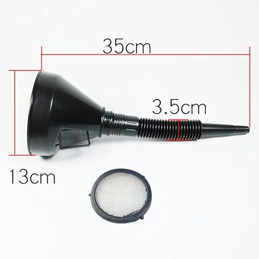 Plastic Oil Funnel Set, 5-Piece Automotive Funnels - Image 2