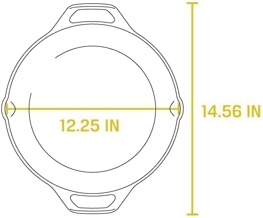 Lodge Seasoned Cast Iron Dual Handle Pan - Image 6