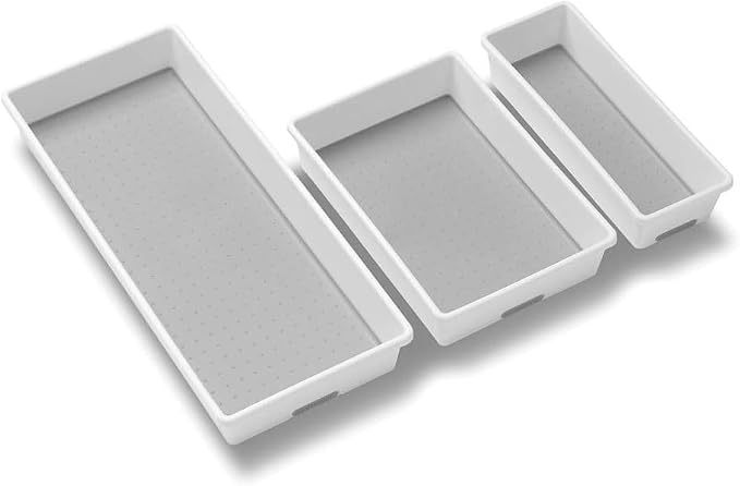 madesmart 3 Bin Drawer Organizer Set, Office & Bathroom, Organizer - Image 8