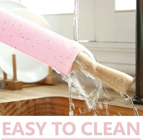 Silicone Rolling Pin for Baking, 15Inch Pastry Dough Roller - Image 8